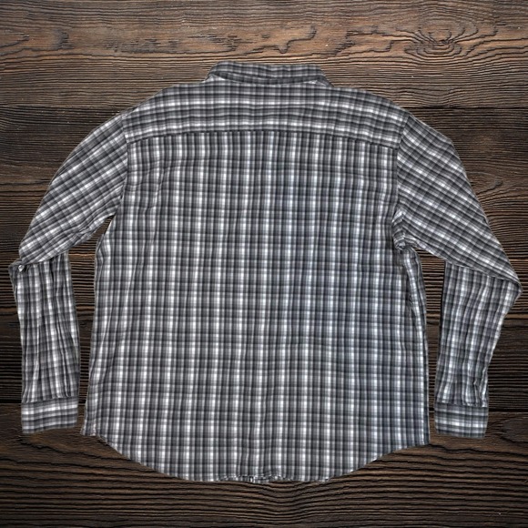 Lot of 2 Columbia Mens XXL Plaid Button Down Shirts Grey Green Regular Fit - Picture 5 of 14